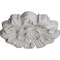 Ekena Millwork Emery Leaf Ceiling Medallion, Hand-Painted Ultra Pure White, 7 5/8"OD x 1"P CM07EMUWF - alternate 2